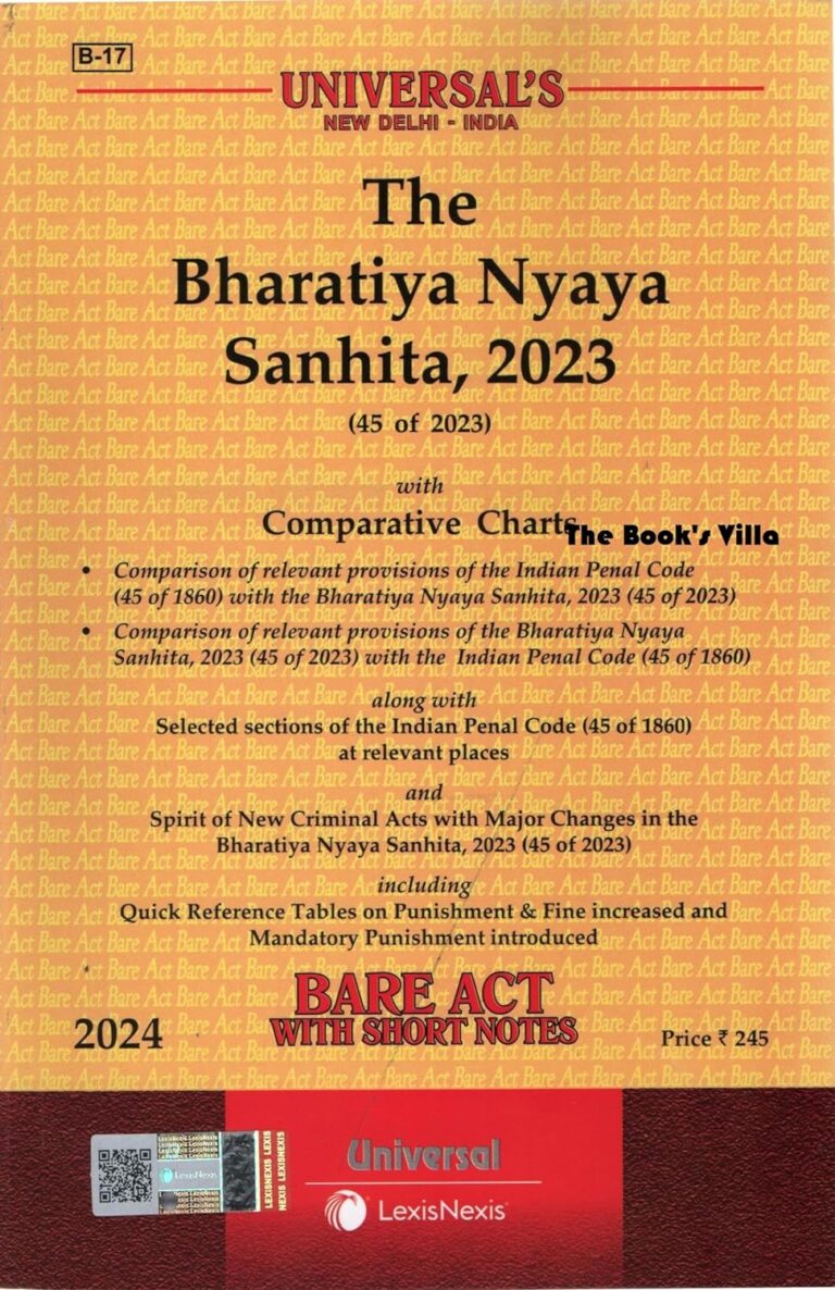 The Bharatiya Nyaya Sanhita (BNS) 2023 Bare Act 2024 EDITION Lexis ...